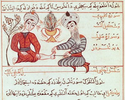 Treatment of Boils and Warts, 1466 by Charaf ed Din